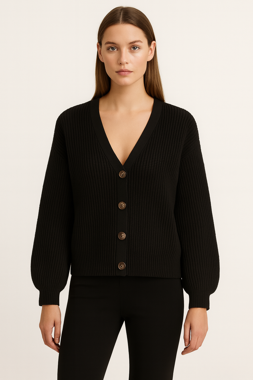 Cavemond Women’s Knitted V-Neck Cardigan