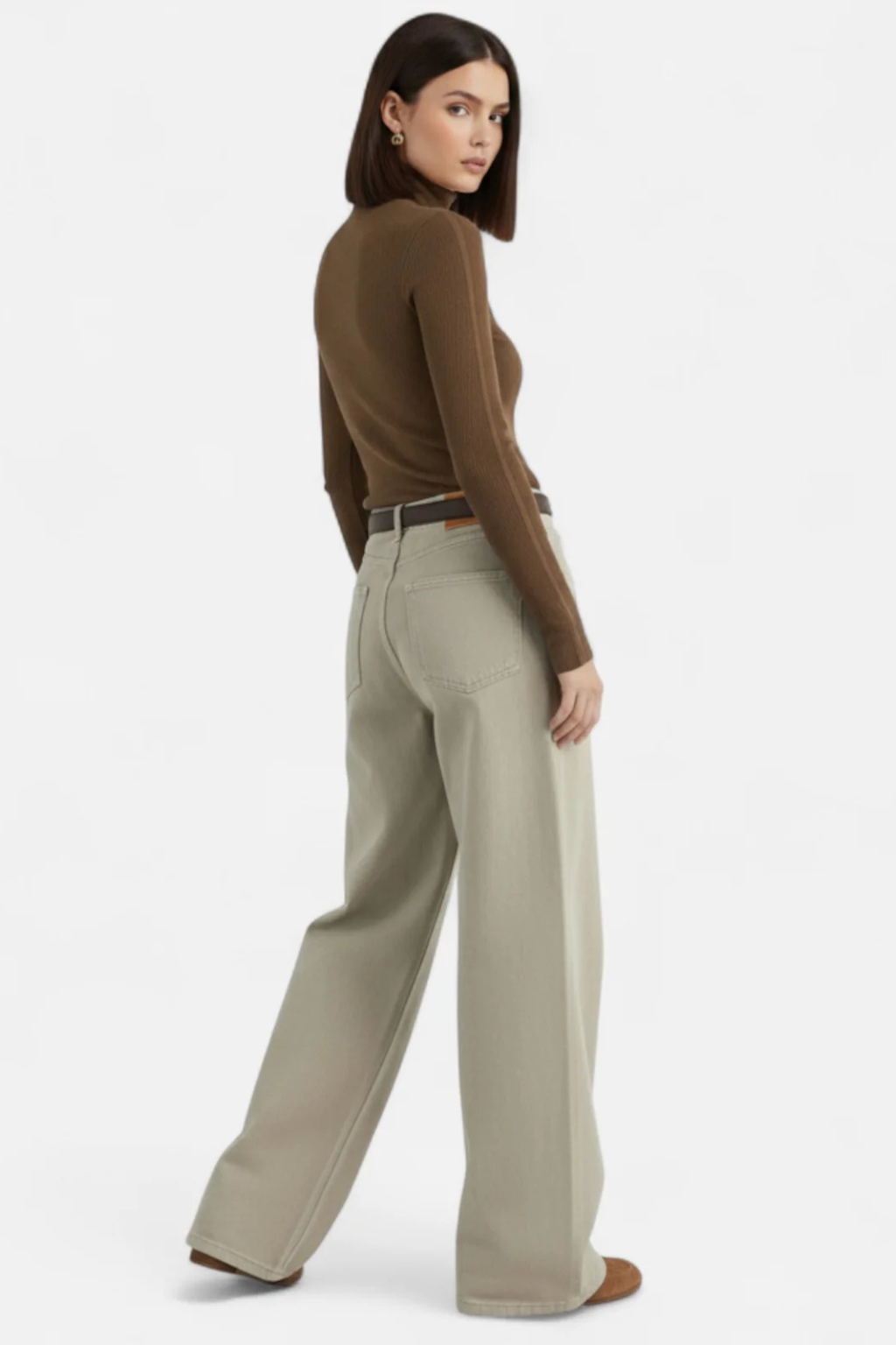 Cavemond Women’s High Waist Cotton Straight Jeans