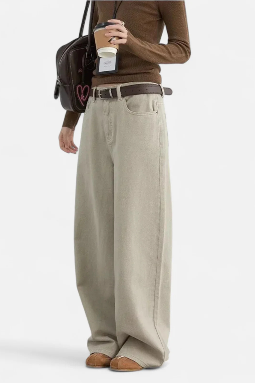 Cavemond Women’s High Waist Cotton Straight Jeans